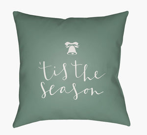 Livabliss Tis the Season Woven Holiday Accent Pillow Polyester Square Sofa Bedroom Decor HDY090-1818