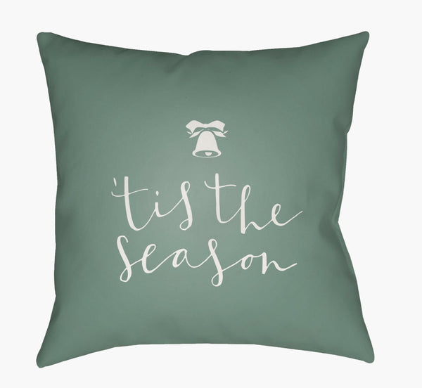 Livabliss Tis the Season Woven Holiday Accent Pillow Polyester Square Sofa Bedroom Decor HDY090-1818
