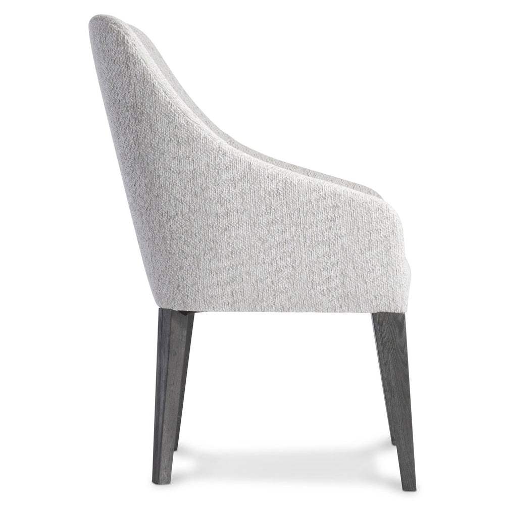 Bernhardt Bernhardt Prado Arm Chair — Fully Upholstered Rustic Modern Seat With Porcini Ash Legs, Curved Arms, Durable Construction 324546B