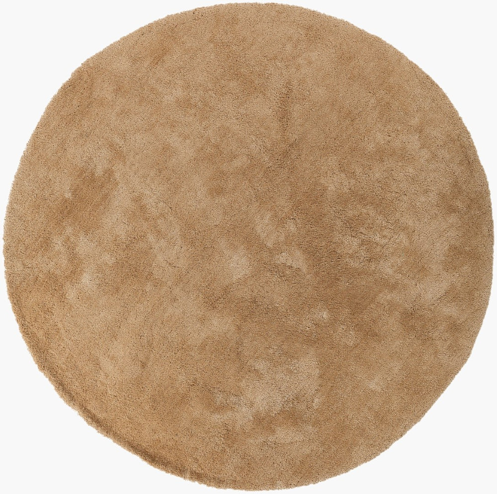 Surya Heaven Hea-8006 8' X 8' Plush Handmade Rug - Modern Decor With Spot Clean Convenience & Warranty Beige Polyester Hea8006-8rd