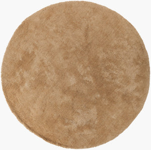 Surya Heaven Hea-8006 8' X 8' Plush Handmade Rug - Modern Decor With Spot Clean Convenience & Warranty Beige Polyester Hea8006-8rd