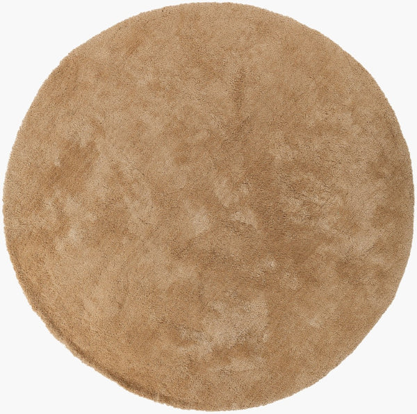 Surya Heaven Hea-8006 8' X 8' Plush Handmade Rug - Modern Decor With Spot Clean Convenience & Warranty Beige Polyester Hea8006-8rd