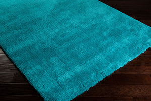 Surya Heaven Hea-8006 8' X 8' Plush Handmade Rug - Modern Decor With Spot Clean Convenience & Warranty Aqua Polyester Hea8012-8rd