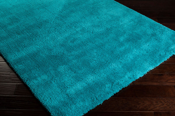 Surya Heaven Hea-8006 8' X 8' Plush Handmade Rug - Modern Decor With Spot Clean Convenience & Warranty Aqua Polyester Hea8012-8rd