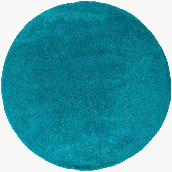 Surya Heaven Hea-8006 8' X 8' Plush Handmade Rug - Modern Decor With Spot Clean Convenience & Warranty Aqua Polyester Hea8012-8rd