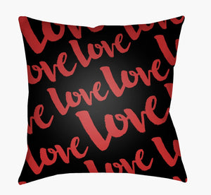 Livabliss Love Woven Polyester Heart Graphic Accent Pillow for Sofas Chairs and Bedroom Decor HEART009-1818