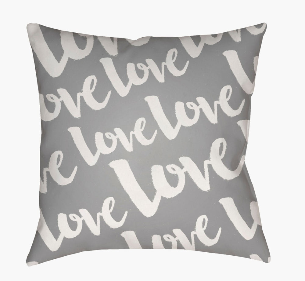 Livabliss Love Woven Heart Motif Square Throw Pillow Textured Polyester Accent for Sofa or Bed HEART012-1818