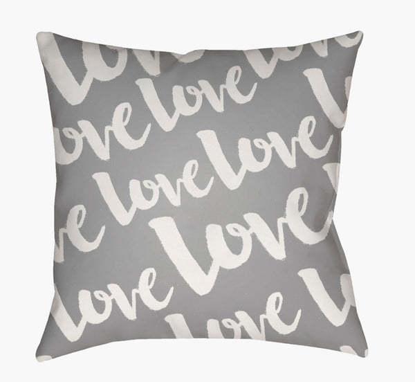 Livabliss Love Woven Heart Motif Square Throw Pillow Textured Polyester Accent for Sofa or Bed HEART012-1818