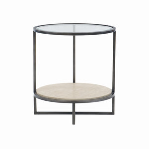 Bernhardt Harlow Metal Round Chairside Table 514122