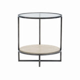 Harlow Metal Round Chairside Table