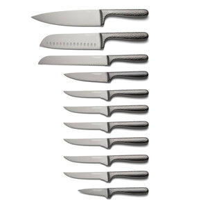 Lenox Cambridge Nero Hammered Titanium 12-Piece Cutlery Block Set NO COLOR METAL 92668KBCC18DS