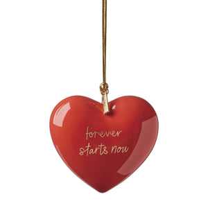 Lenox Kate Spade Be Jolly Couple's 1st Christmas Ornament Black, RED PORCELAIN 897068