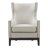 Roswell Linen Accent Chair w/