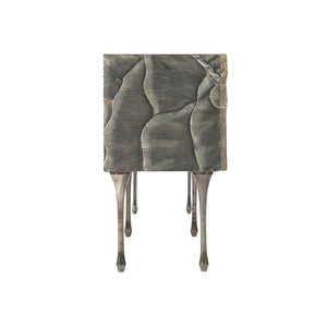 Bernhardt Bernhardt Bruce Nesting Trays Set Of 3-Inches Deep Midnight Leather With Antique Brass Handles, Luxe 301872