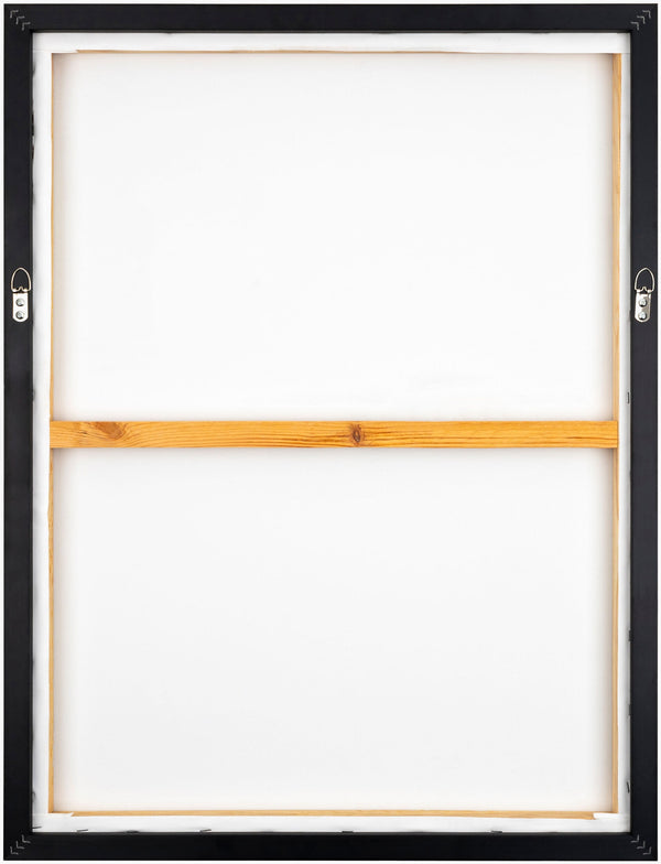 Surya Hemkund Framed Art Wall Decor - 25"H X 19"W Minimalist Canvas Elegance For Modern Interiors Main, Black,Frame, Canvas,Polystyrene Hem002-4836