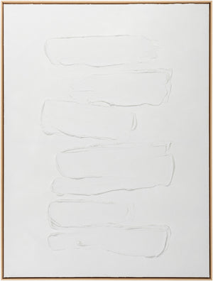 Surya Hemkund Framed Art Wall Decor - 25"H X 19"W Minimalist Canvas Elegance For Modern Interiors Main, White,Frame, Canvas,Polystyrene Hem003-3225