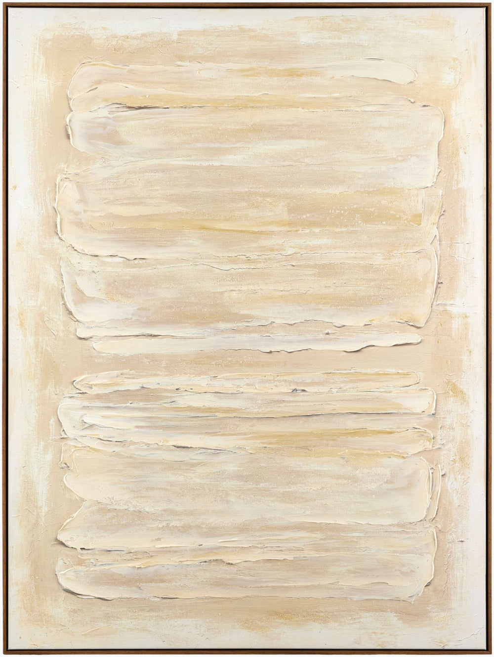 Surya Hemkund Hand-painted Minimalist Framed Wall Art Large Vertical Statement Piece HEM006-4836
