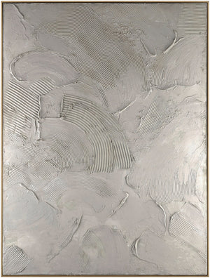 Surya Hemkund Hand-painted Minimalist Framed Wall Art Large Gallery Ready Vertical Piece HEM007-4836