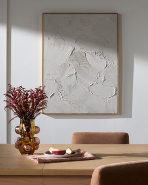 Surya Hemkund Hand-painted Minimalist Framed Wall Art Large Gallery Ready Vertical Piece HEM007-4836