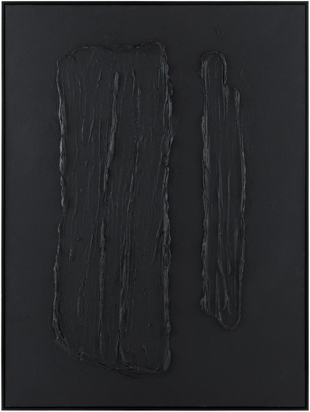 Surya Hemkund Hand-painted Minimalist Framed Wall Art Gallery Style Large Format Piece HEM009-4836