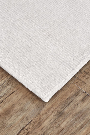 Feizy Rugs Batisse Modern Hand Woven Viscose Rug - Luxurious Low Pile Design For Effortless Style And Elegance White Viscose 6698717fwht000c50