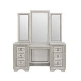 Camila 7 Drawer Vanity White with Cream Finish P269134S Pulaski Furniture