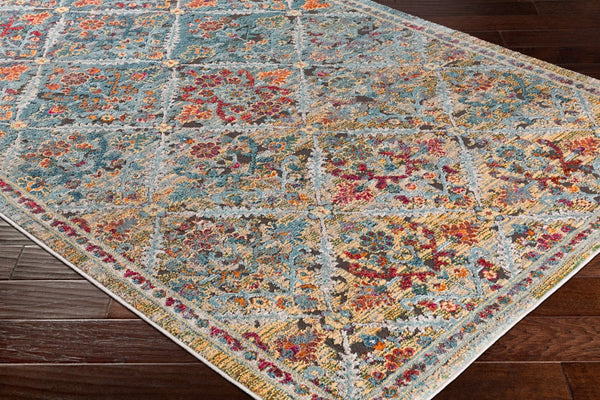 Livabliss Herati Persian Geometric Floral Rug Machine Woven Poly Blend Entryway Accent HER2303-23