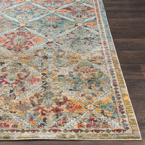 Livabliss Herati Persian Geometric Floral Rug Machine Woven Poly Blend Entryway Accent HER2303-23