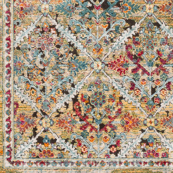 Livabliss Herati Persian Geometric Floral Rug Machine Woven Poly Blend Entryway Accent HER2303-23
