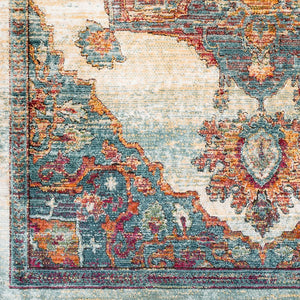 Livabliss Herati Persian Inspired Machine Woven Accent Rug for Entryways and Cozy Reading Nooks Fuchsia, Plum 7'10" x 10'6" HER2308-710106