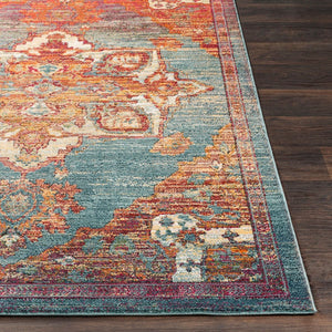 Livabliss Herati Traditional Floral Diamond Accent Rug Soft Polypropylene Blend Entryway Piece HER2309-23