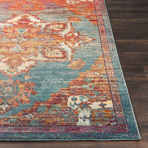Livabliss Herati Traditional Floral Diamond Accent Rug Soft Polypropylene Blend Entryway Piece HER2309-23