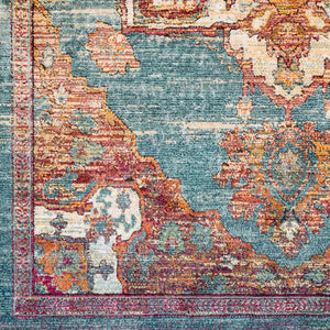 Livabliss Herati Traditional Floral Diamond Accent Rug Soft Polypropylene Blend Entryway Piece HER2309-23