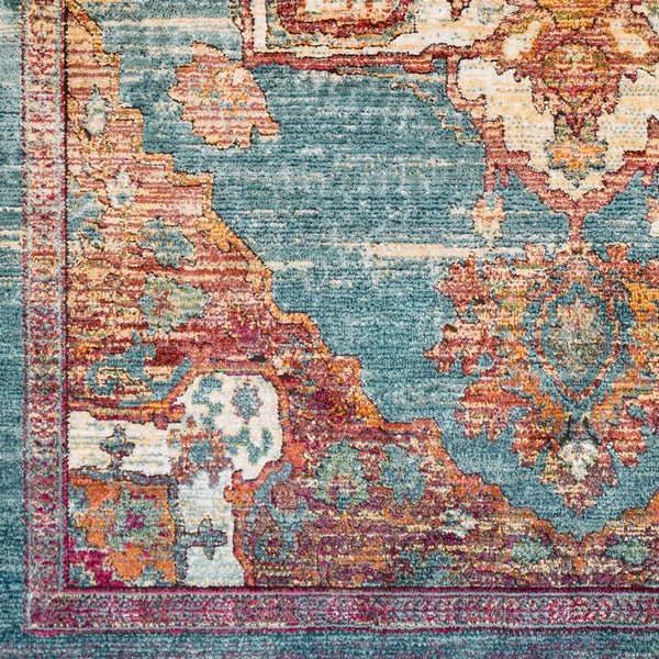 Livabliss Herati Traditional Floral Diamond Accent Rug Soft Polypropylene Blend Entryway Piece HER2309-23
