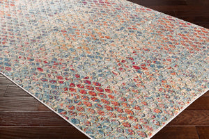Livabliss Herati Traditional Fish Floral Diamond Rug Woven Polyester Blend Entryway Accent HER2312-23