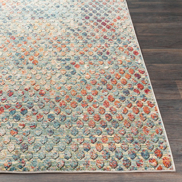 Livabliss Herati Traditional Fish Floral Diamond Rug Woven Polyester Blend Entryway Accent HER2312-23