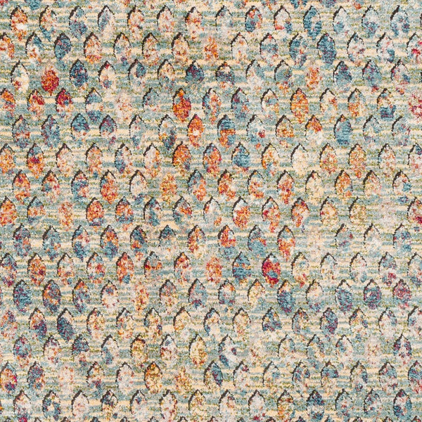 Livabliss Herati Traditional Fish Floral Diamond Rug Woven Polyester Blend Entryway Accent HER2312-23