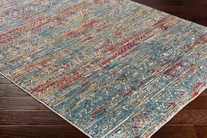 Livabliss Herati Traditional Persian Pattern Machine Woven Accent Rug for Entryways and Bedrooms Aqua, Blue 2' x 2'11" HER2315-23