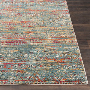 Livabliss Herati Traditional Persian Pattern Machine Woven Accent Rug for Entryways and Bedrooms Aqua, Blue 2' x 2'11" HER2315-23