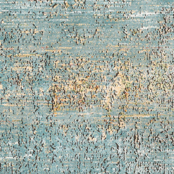 Livabliss Herati Persian Fish Floral Machine Woven Indoor Rug for Entryway or Bedroom Aqua, Light Gra 2' x 2'11" HER2320-23