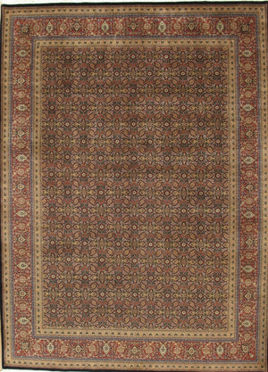 Pasargad Home Baku Collection Hand-knotted Lamb's Wool Area Rug For Timeless Elegance & Style   Herati 6x6