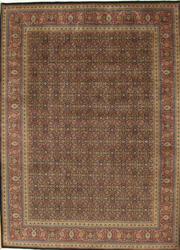 Pasargad Home Baku Collection Hand-knotted Lamb's Wool Area Rug For Timeless Elegance & Style   Herati 6x6