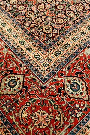 Pasargad Home Baku Collection Hand-knotted Lamb's Wool Area Rug For Timeless Elegance & Style   Herati 6x6