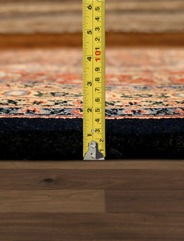 Pasargad Home Baku Collection Hand-knotted Lamb's Wool Area Rug For Timeless Elegance & Style   Herati 6x6