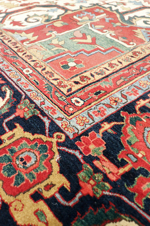 Pasargad Home Azerbaijan Collection Hand-knotted Lamb's Wool Area Rug For Elegant Home Décor   032023