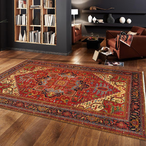 Pasargad Home Azerbaijan Collection Hand-knotted Lamb's Wool Area Rug For Elegant Home Décor   032023