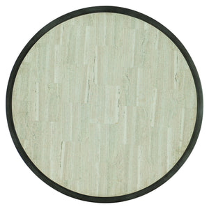 Bernhardt Bernhardt Travertine Barclay Cocktail Table — 42" Round Honed Stone Top With Antique Pewter Steel Base 512015