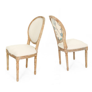 English Elm Christopher Knight Home® - Kd Upholstered Dining Chairs Set Of 2 - Timeless French Country Design With Comfort & Elegance 60352.00WBBGE