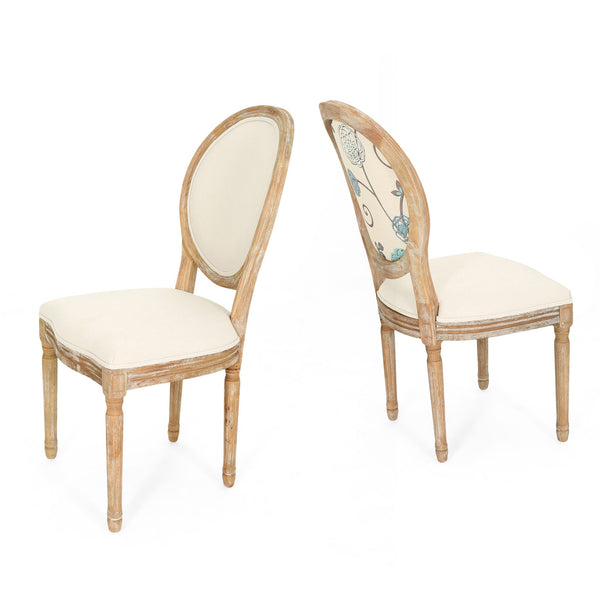 English Elm Christopher Knight Home® - Kd Upholstered Dining Chairs Set Of 2 - Timeless French Country Design With Comfort & Elegance 60352.00WBBGE