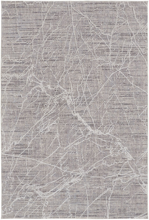 Feizy Rugs Lennon Abstract Distressed Rug - Durable Polyester & Polypropylene For Sophisticated Home Décor Taupe,Gray Polyester,Polypropylene Len39fzfbgeivyc00
